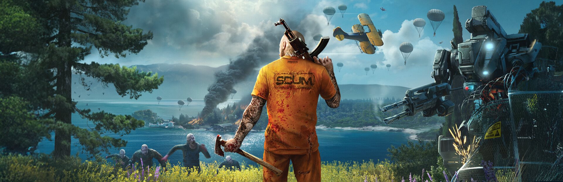 Hospedagem SCUM — arte do jogo